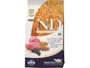 N&D ANCESTRAL GRAIN Cat LG Lamb, Spelt, Oats And Blueberry Adult 5 kg