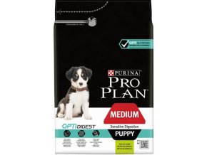 Pro Plan Puppy Medium Sensitive Digestion jehně 3 kg