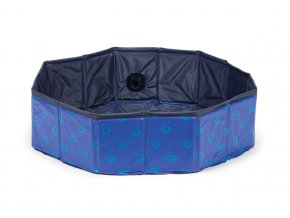 Karlie bazén, modrý/černý, 160x30cm