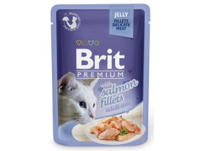 Brit Premium Cat kaps. Delicate Fillets in Jelly with Salmon 85 g