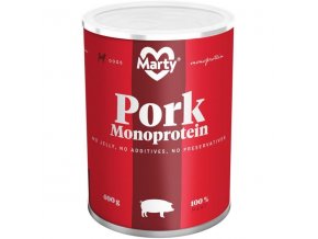 MARTY konz. pro psy - Monoprotein vepřové 400 g