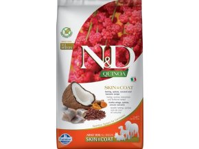 N&D QUINOA Dog GF Skin & Coat, Herring & Coconut Adult All Breeds 2,5 kg