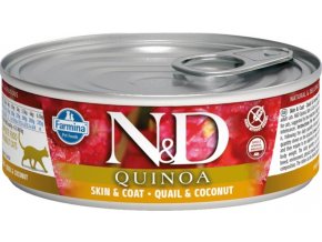 N&D QUINOA Cat konz. Quail & Coconut 80 g