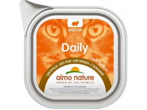 Almo Nature Daily Menu cat van. telecí 100g