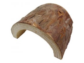 Dekorace přírodní - úkryt dřevo s kůrou Komodo 12x6x13cm