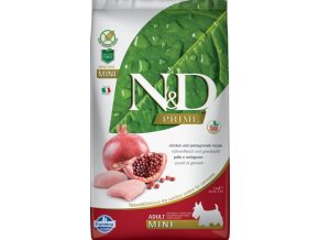 N&D PRIME Dog GRAIN FREE Adult Mini Chicken & Pomegranate 2,5 kg