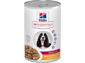 Hill's VetEssentials Canine Adult Chicken & Vegetables - konzerva 363 g