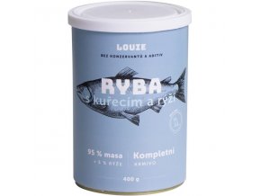 Louie konz. pro psy ryba s rýží 400 g