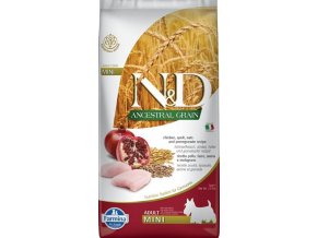 N&D ANCESTRAL GRAIN Dog LG Chicken, Spelt, Oats & Pomegranate Adult Mini 7 kg