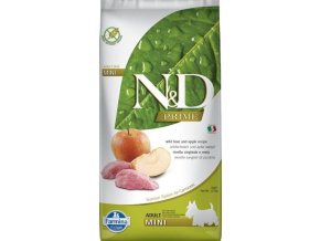 N&D PRIME Dog GF Wild Boar & Apple Adult Mini 7 kg