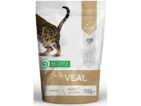 Nature's Protection Cat kaps. Indoor with Veal 100g