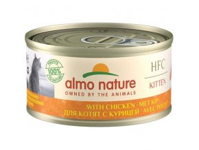 Almo Nature cat konz. Kitten kuře 150g