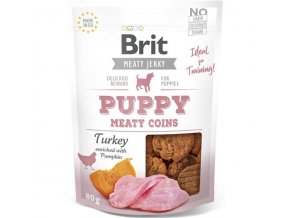Brit Dog Jerky Puppy Turkey Meaty Coins 80g