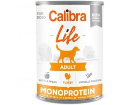 Calibra Dog Life konz. Adult Turkey with apples 400g