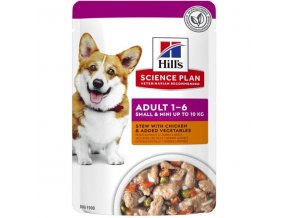 Hill's Science Plan Canine Adult Small & Mini Chicken stew kapsička 12x80 g