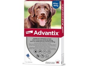 Advantix S.O. pes 25-40 kg a.u.v. modrý sol 1 x 4 ml