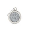 SMALL CIRCLE GLITTER GREY