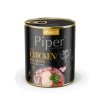 PIPER S KUŘECÍMI SRDÍČKY, ŠPENÁTEM A HNĚDOU RÝŽÍ, KONZERVA PRO PSY 800 g
