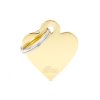 SMALL HEART GOLDEN BRASS