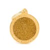 BIG CIRCLE GLITTER GOLD