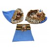 Marysa pelíšek 3v1 pro psy, modrý/leopard, velikost XL