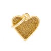 SMALL HEART GLITTER GOLD