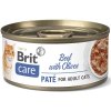 Brit Care Cat konz. Beef Paté with Olives 70 g