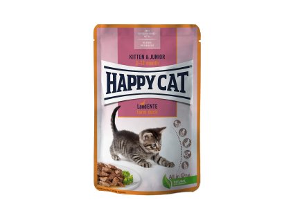 Happy Cat Kapsička Kitten & Junior Land-Ente 85g