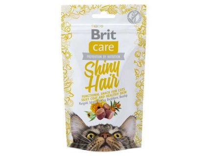 207241 1 brit care cat snack shiny hair 50g