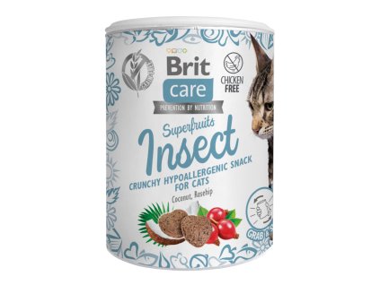 207250 2 brit care cat snack superfruits insect 100g