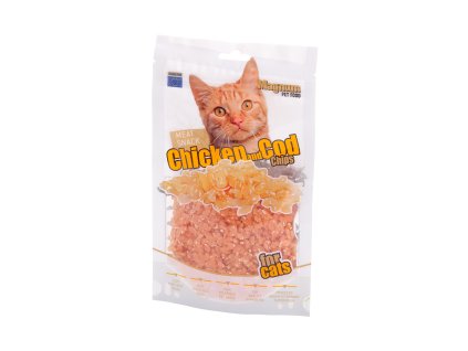 209242 2 magnum chicken cod chips for cats 70g