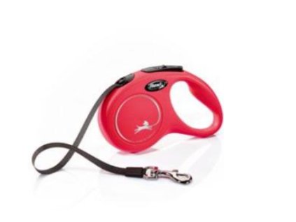 flexi classic new S pásek 5 m do 15 kg červená