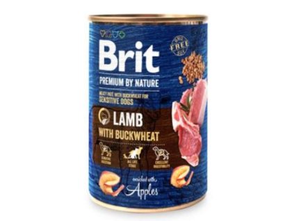 Brit Premium Dog by Nature konz Lamb&Buckwheat 400g