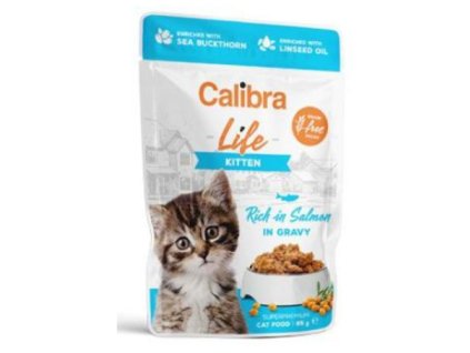Calibra Cat Life kapsa Kitten Salmon in gravy 85g