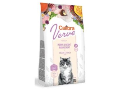 Calibra Cat Verve GF Indoor&Weight Chicken 3,5kg akce