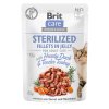 207271 1 brit care cat sterilized fillets in jelly with hearty duck tender turkey 85g
