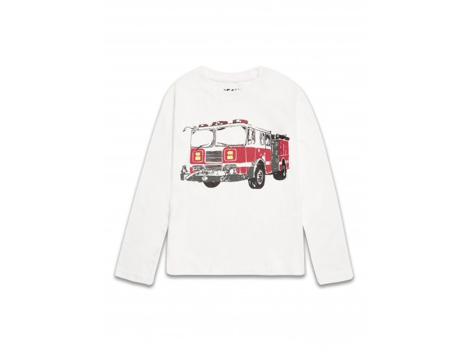 Chlapecké bílé tričko hasiči vel. 128