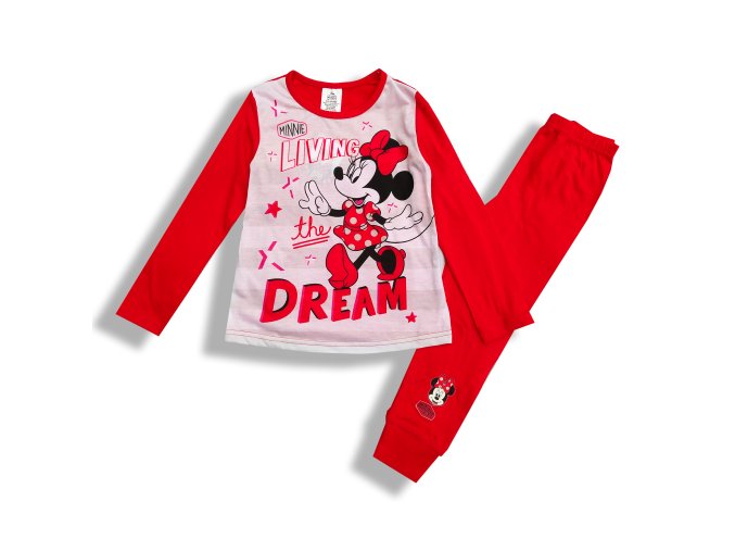 Dětské dívčí pyžamo červené Minnie Mouse 4-10 let