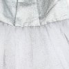 Dětské dívčí společenské šaty stříbrné