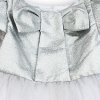 Dětské dívčí společenské šaty stříbrné