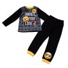 Dětské pyžamo emoji smajlík černé 6-11 let