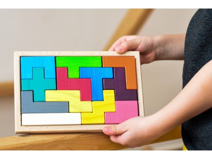 Dřevěná stavebnice Pentomino