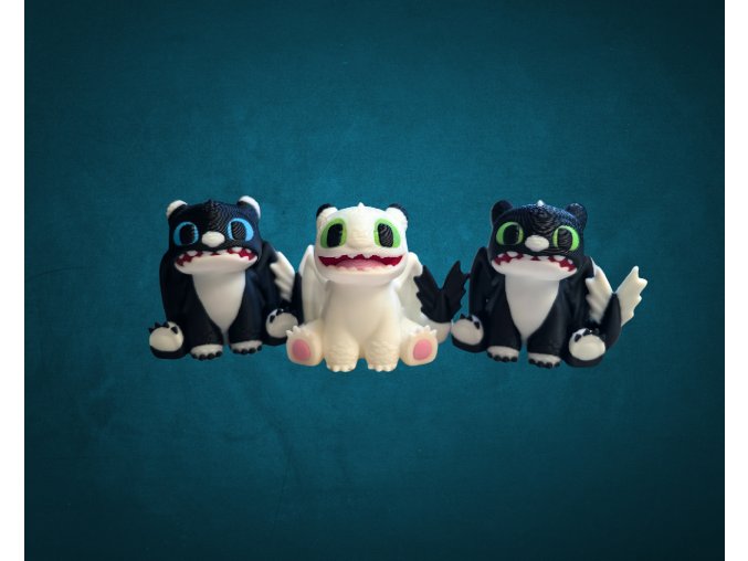 Set dračku děti 3ks / Jak vycvičit draka