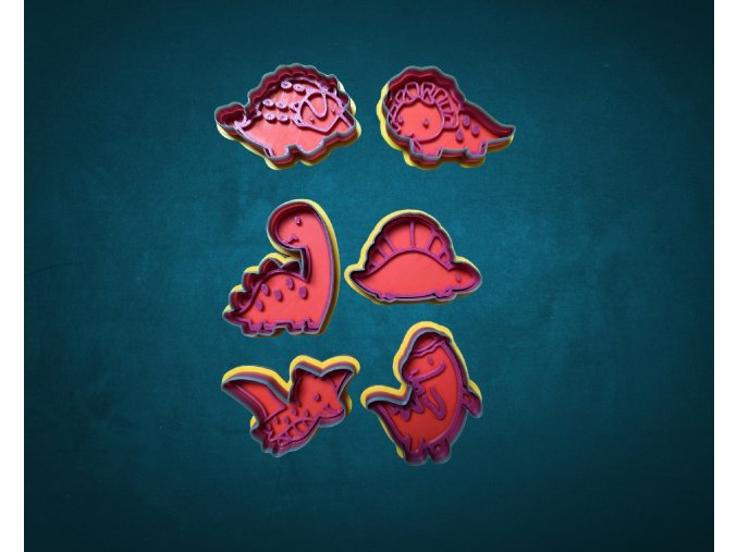 Dinosauři Set Vykrajovátek 6ks