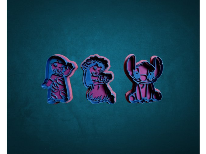 Lilo a Stitch Set Vykrajovátek 3ks