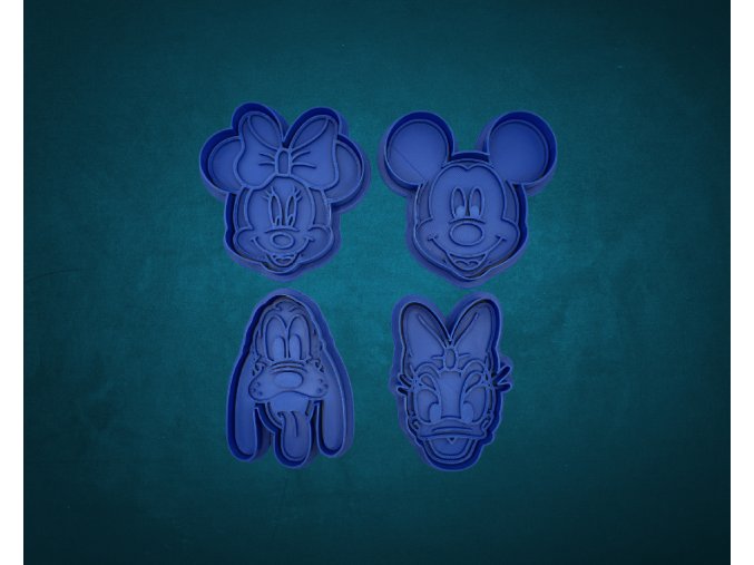 Mickey Mouse a Minnie Set Vykrajovátek 4ks