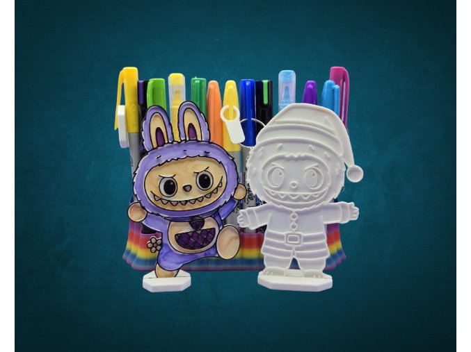 Vánoční Labubu 3d Omalovánky 2ks