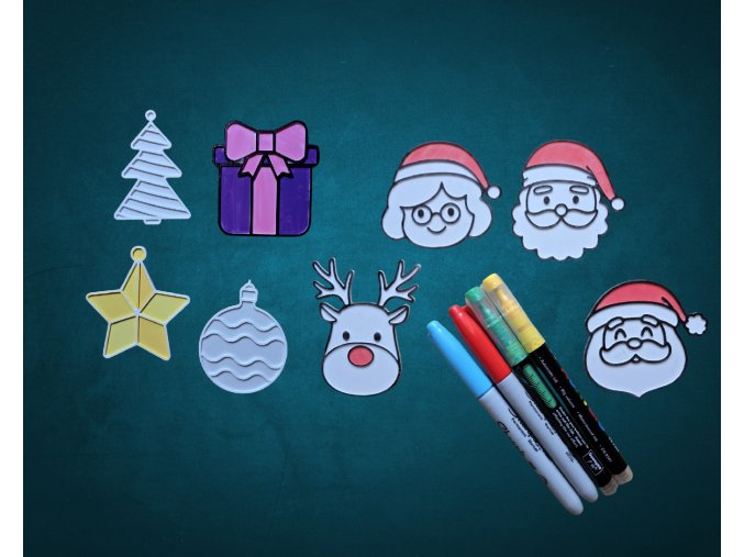 Vánoční Sety 3D Omalovánek