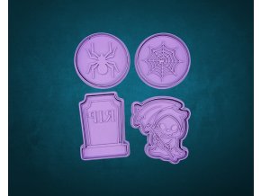 Halloweenský set vykrajovátek 4ks