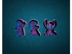 Lilo a Stitch Set Vykrajovátek 3ks
